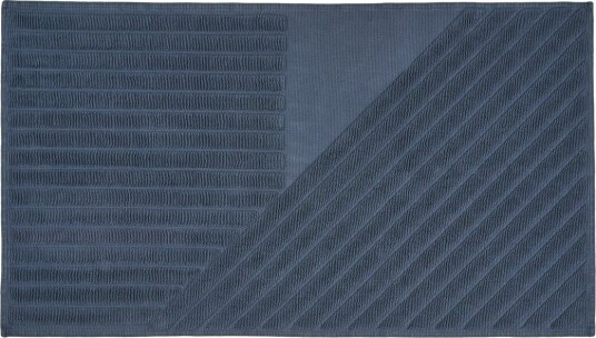 NJRD Stripes baderomsmatte 50 x 90 cm Blå