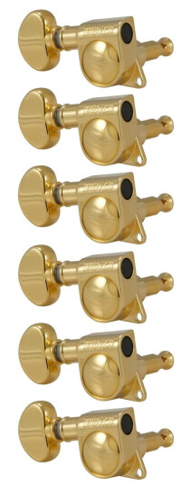 Grover 305gl6 Mid-Size Rotomatics Gull W/round Button, 6-In-Line, Lh, Right