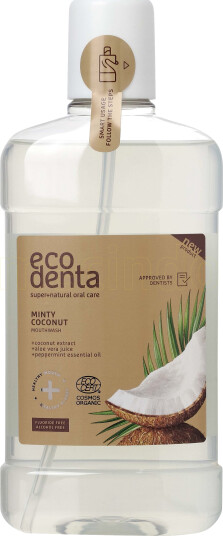 Ecodenta Mundskyl M. Mint Kokos Smag 500ml Ecodenta Mundskyl M. Mint Kokos Smag 500ml