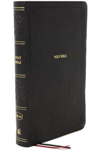 Nelson, Thomas NKJV, EndofVerse Reference Bible, Personal Size Large Print, Leathersoft, Black, Red Letter, Comfort Print