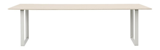 Muuto 70/70 spisebord 255 x 108 cm Sand laminate-Plywood-Grey