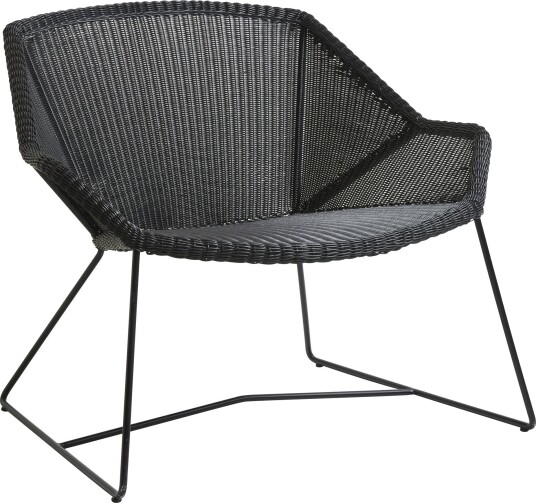 Cane-line Breeze loungestol, Sort