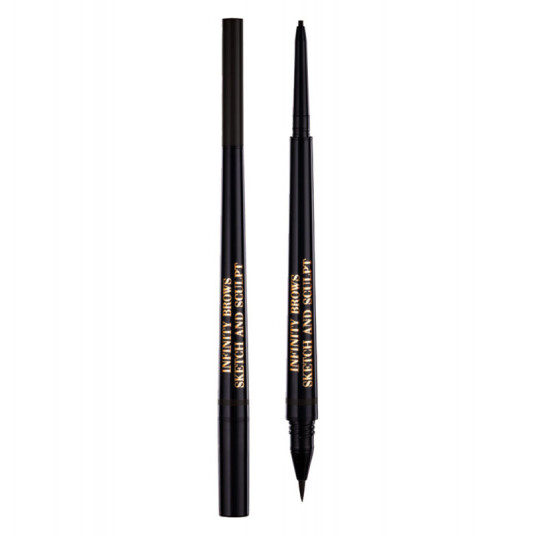 LH cosmetics Linda Hallberg Cosmetics Infinity Power Brows Sketch And Sculpt Liquid Liner & Pencil Almost Black