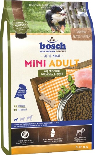 Bosch Hpc Tørrfôr Adult Bosch Mini Fjærkre & Hirse 2 X 3 kg