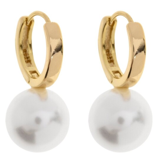 Timi Of Sweden Essie Pearl Hoop Earrings