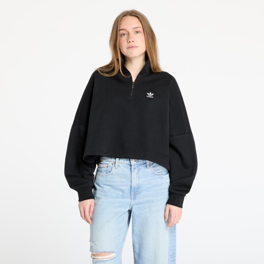 Adidas Originals Collegegenser Ess Half Zip FL Svart