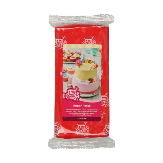 Rød Fondant Fra Funcakes 1kg 