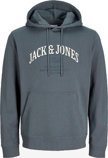 Jack & Jones Hettegenser Jjedenver Logo Sweat Hood Sn Grå