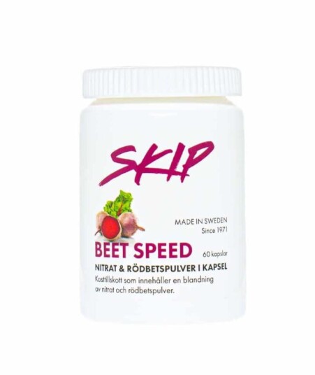 SKIP Beet Speed Rødbetpulver. 60 Kapsl. SKIP Beet Speed Rødbetpulver. 60 Kapsl.