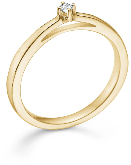 Mads Z Crown Ring 14 kt. Gull 0,04 ct. 1541604-52 - Dame - Gold Mads Z Crown Ring 14 kt. Gull 0,04 ct. 1541604-52 - Dame - Gold