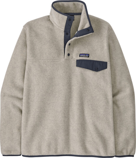 Patagonia M"s LW Synch Snap T P/O Oatmeal Heather w/Smolder Blue Oatmeal Heather w/Smolder Blue XL