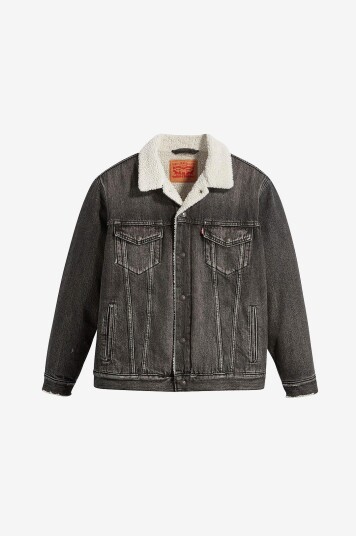 Levi's Kordfløyelsjakke Relaxed Fit Sherpa Trkr Svart