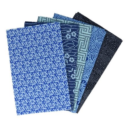 Tissu De Marie Marie's Cloth Fat Quarter Sapphire 50x57cm 5 stk