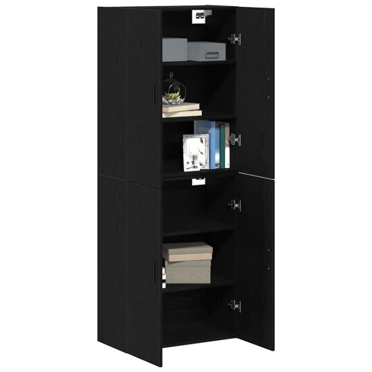 Skap 2 stk i Svart Eik 69,5x34x180 cm laget av Konstruert Tre