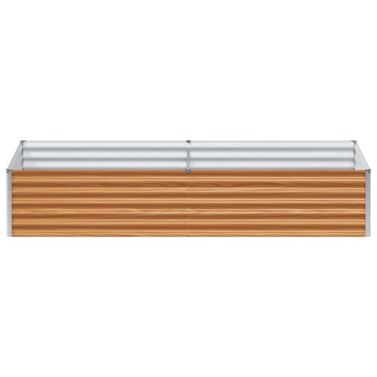 vidaXL Høybed Lys Brun 195 x 100 x 36 cm Galvanisert Stål vidaXL Høybed Lys Brun 195 x 100 x 36 cm Galvanisert Stål