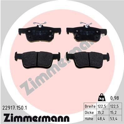 Bremseklosser ZIMMERMANN 22917.150.1 Bremseklosser ZIMMERMANN 22917.150.1