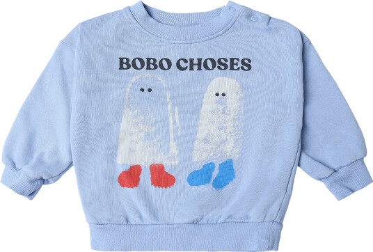 Bobo Choses Lake Monster Sweat Shirt Piece Blue 89
