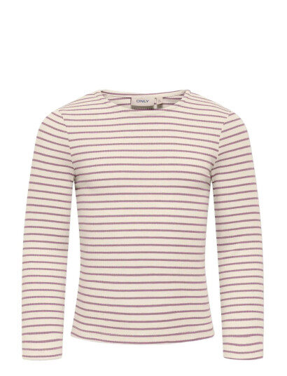 Kids Only Kmgmaude Life Stripe Ls Top Jrs Noos Cream 116