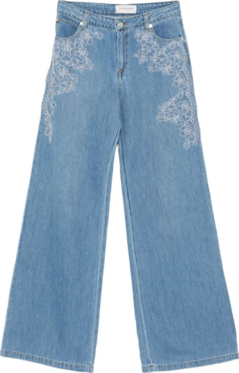 Ermanno Scervino Dame Jeans Blå L,