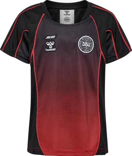 Hummel Dbu-Alis 26 Jersey S/S Kids - BLACK/RED - 116