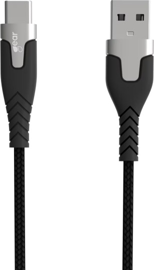 Gear Pro USB-A til USB-C 2.0 Kabel 1,5m Svart Kevlar Gear Pro USB-A til USB-C 2.0 Kabel 1,5m Svart Kevlar