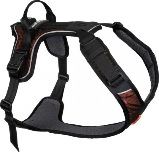 Non-Stop Dogwear Rock Hundesele L Svart/Oransje - Polstret og Pustende Non-Stop Dogwear Rock Hundesele L Svart/Oransje - Polstret og Pustende