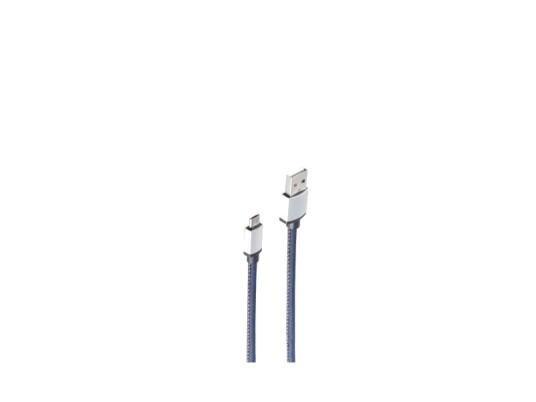 Shiverpeaks Bs14-50029, 2 M, Usb A, Micro-Usb B, Usb 2.0, 0,48 Gbit/S, Blå