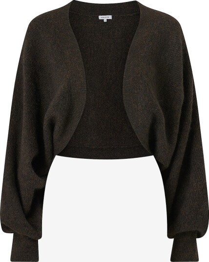 Bubbleroom Kardigan Knitted Bolero Brun