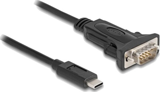 Delock Serieadapter Usb-C 3.1 Gen 1 / Thunderbolt 3 Rs-232 X 1 Sort