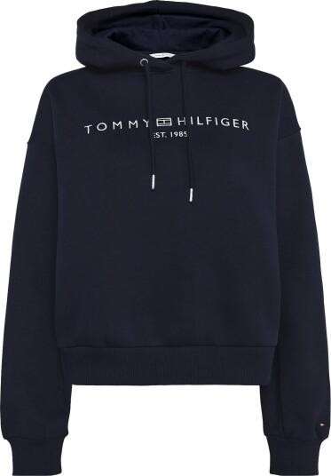 Tommy Hilfiger Corp Logo Mdrn Hoodie   Navy   L