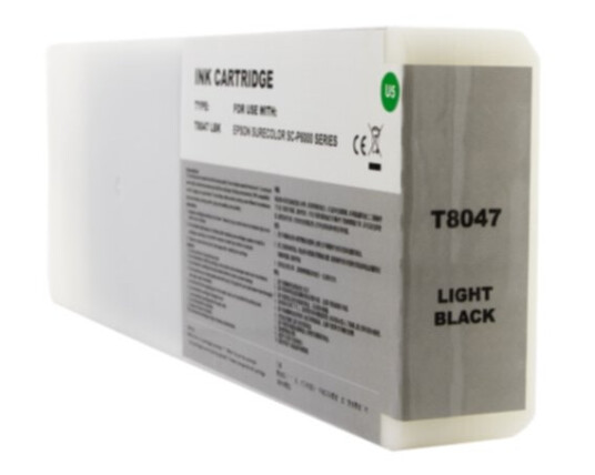 0T08047, Blekkpatron lys svart, 700 ml, inkClub