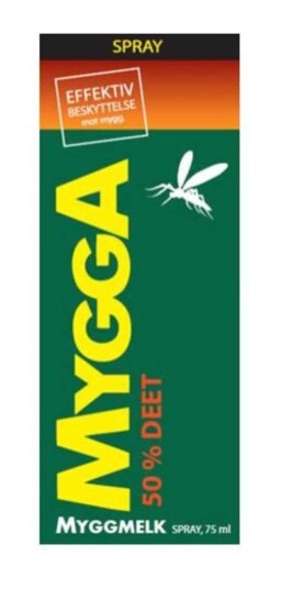 Mygga Myggmelk Spray 75 ml. Mygga Myggmelk Spray 75 ml.