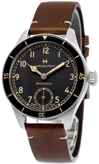 Hamilton Herreklokke H76719530 Khaki Aviation Pilot Pioneer Sort/Lær Hamilton Herreklokke H76719530 Khaki Aviation Pilot Pioneer Sort/Lær