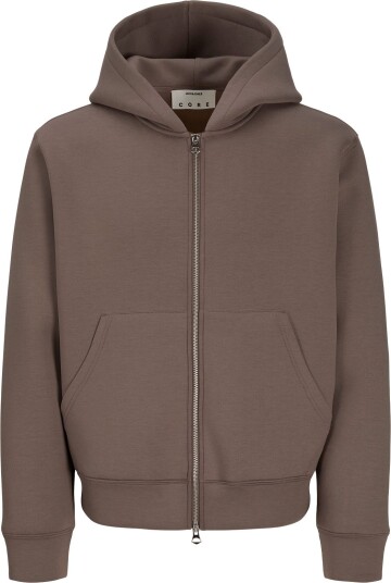 Jack & Jones Jcolegacy Sweat Scuba Zip Hood Noos Brown XXL