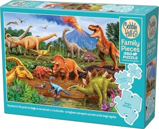 Cobble Hill Puslespill 350 brikker Dinosaurer