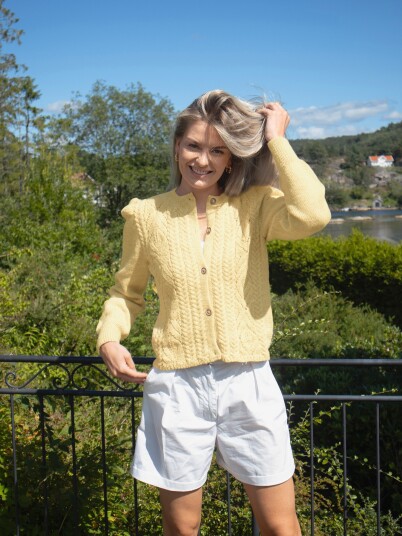Du Store Alpakka 130 03l Tresser cardigan Sterk