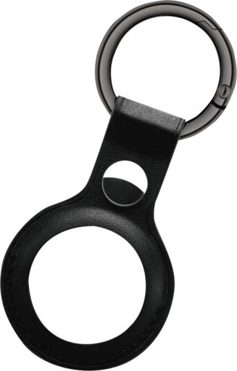 TRIACLE NØKKELRING FOR AIRTAG LÆR, SVART