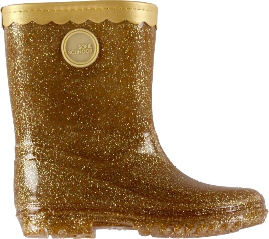 Sofie Schnoor Baby and Kids Nillesk Rubber Boot W/O Lining Gold 32