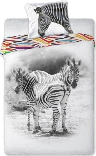 Zebraer Sengetøj 140X200 Cm 100 Procent Bomuld