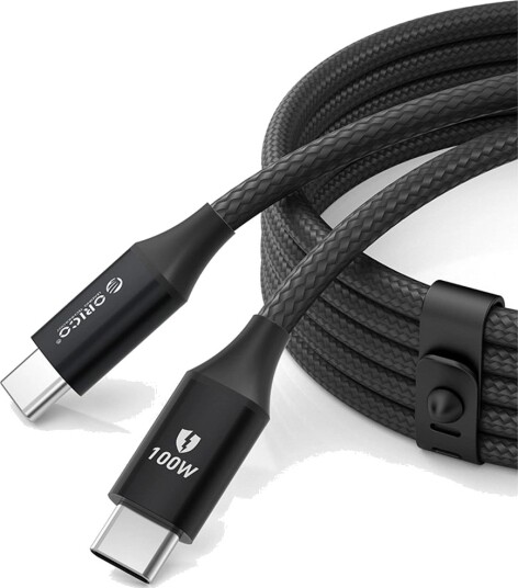 Orico USB-C til USB-C-kabel 100W 5A PD, 1m - Svart