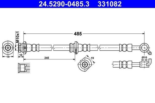 Bremseslange ATE 24.5290-0485.3