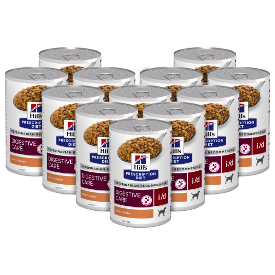 I/D Digestive Care Kalkun Hermetikk Våtfôr Til Hund 360 G X 12 Hund Hundefôr Hill"S Prescription Diet Dog