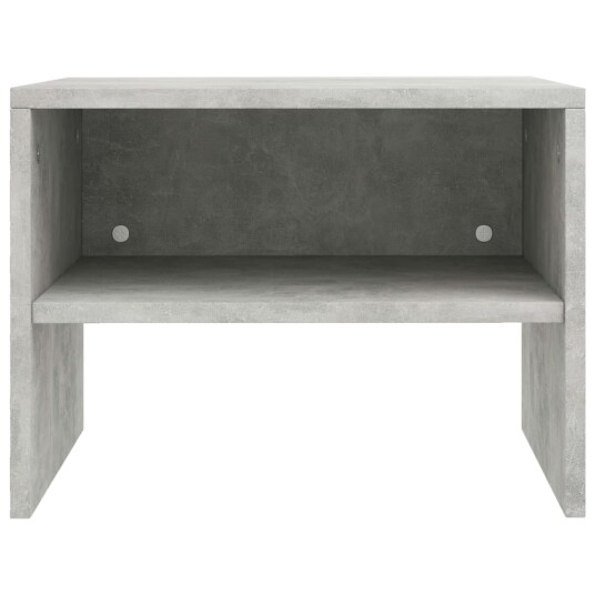 vidaXL Nattbord 2 stk betonggrå 40x30x30 cm sponplate vidaXL Nattbord 2 stk betonggrå 40x30x30 cm sponplate