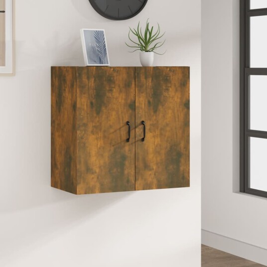 vidaXL Veggskap røkt eik 60x31x60 cm konstruert tre vidaXL Veggskap røkt eik 60x31x60 cm konstruert tre