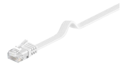 Pro LAN CAT 6 U/UTP Flat Nettverkskabel 1,5 m Hvit