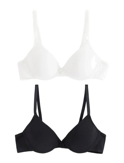 Lindex Bra Tshirt 2Pack   White   A x 75