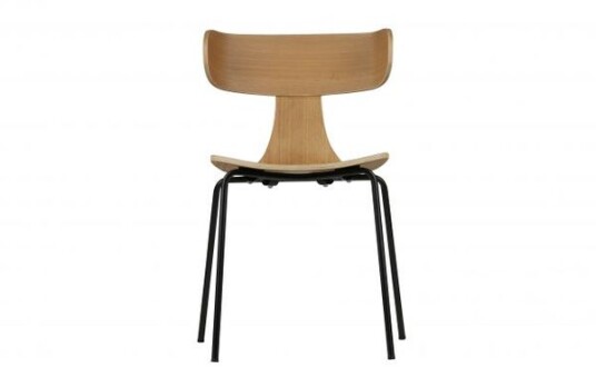 BePureHome Form trestol med metallben naturel 2 stk