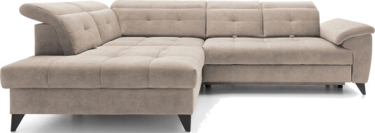 Inferne 5 seter Sofa med Sjeselong Beige Inferne 5 seter Sofa med Sjeselong Beige