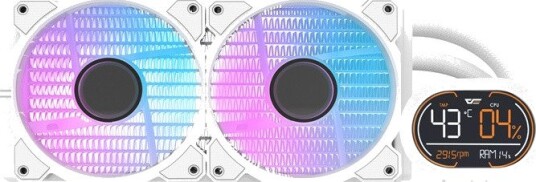 DarkFlash DH240D CPU Vannkjøler 240mm ARGB Kompatibel med Intel og AMD Hvit