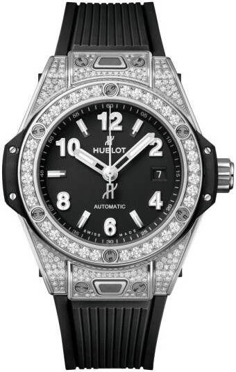 Hublot Dameklokke 485.SX.1170.RX.1604 Big Bang 33Mm Sort/Gummi Ø33 mm Hublot Dameklokke 485.SX.1170.RX.1604 Big Bang 33Mm Sort/Gummi Ø33 mm